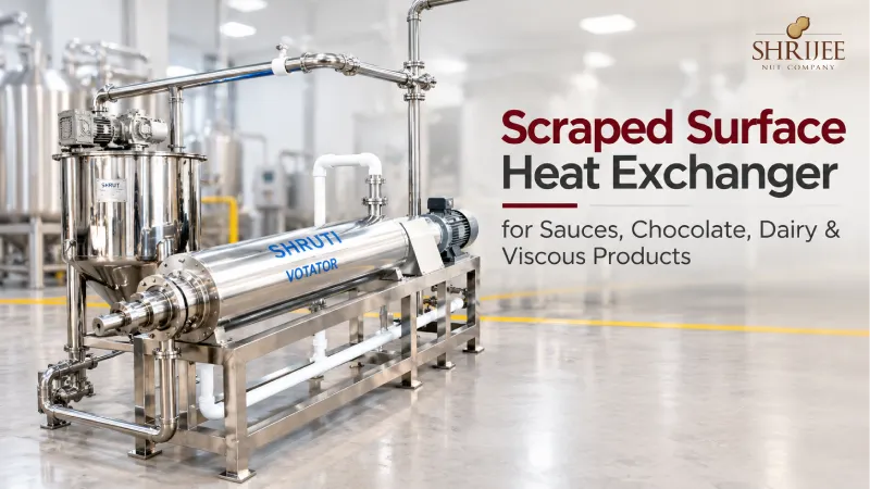 Scraped Surface Heat Exchanger for Sauces, Chocolate, Dairy & Viscous Products